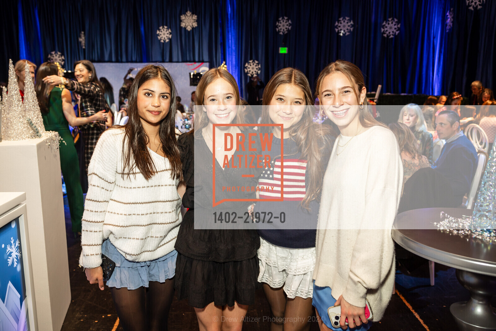 Mara Murphy, Tallulah Evans, Parker Sunwoo, Zoey Hayes, The San Francisco Ballet's 2024 Nutcracker, Zellerbach Rehearsal Hall. 300 Franklin Ave, December 14th, 2024, Photo #1402-21972-0 Mara Murphy, Tallulah Evans, Parker Sunwoo, Zoey Hayes, Photo #1402-21972-0