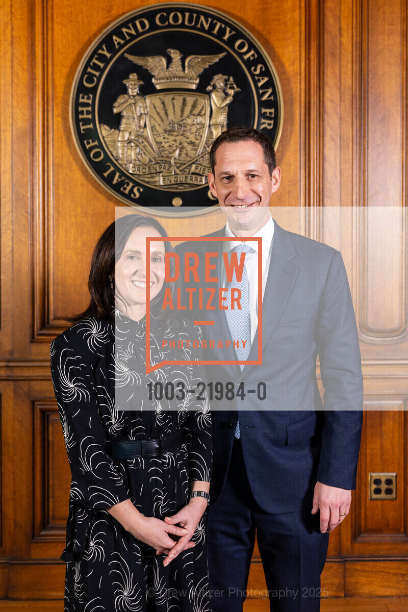 Becca Prowda, Daniel Lurie, Photo Line for Daniel Lurie's SF Mayoral Inauguration, San Francisco City Hall, The Mayor's Office. One Dr Carlton B Goodlett Place, January 8th, 2025, Photo #1003-21984-0 Becca Prowda, Daniel Lurie, Photo #1003-21984-0