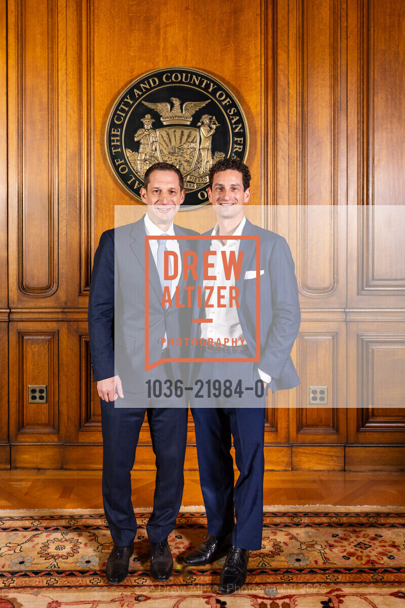 Daniel Lurie, Alexander Lurie, Photo Line for Daniel Lurie's SF Mayoral Inauguration, San Francisco City Hall, The Mayor's Office. One Dr Carlton B Goodlett Place, January 8th, 2025, Photo #1036-21984-0 Daniel Lurie, Alexander Lurie, Photo #1036-21984-0
