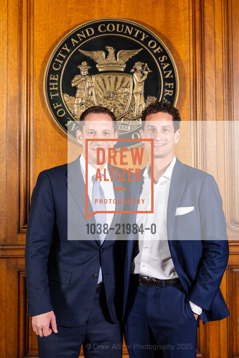Daniel Lurie, Alexander Lurie, Photo Line for Daniel Lurie's SF Mayoral Inauguration, San Francisco City Hall, The Mayor's Office. One Dr Carlton B Goodlett Place, January 8th, 2025, Photo #1038-21984-0 Daniel Lurie, Alexander Lurie, Photo #1038-21984-0