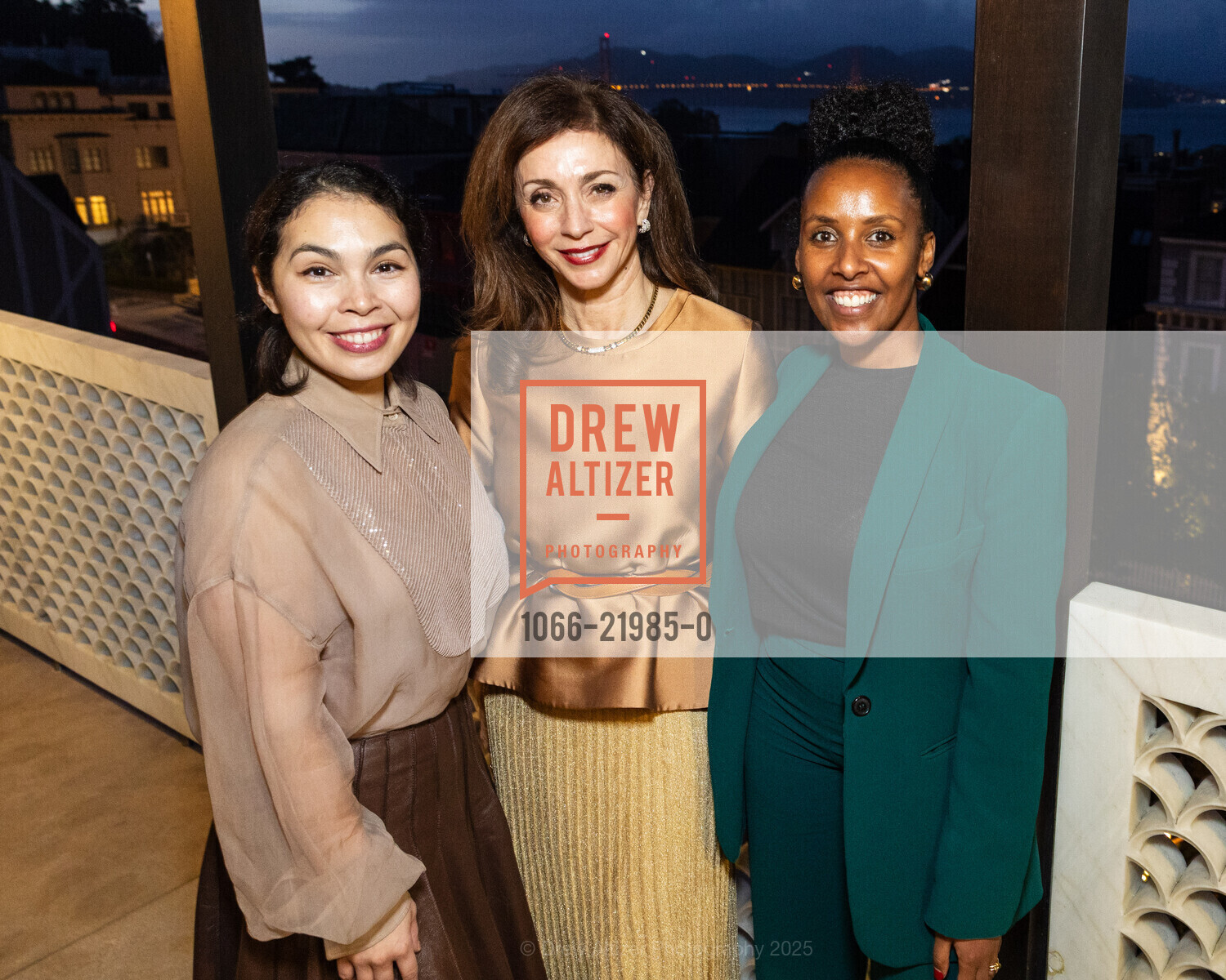 Bryana Marrero, Maryam Muduroglu, Meron Foster, San Francisco Consular Corps Reception, Private Residence. 2841 Vallejo St, January 4th, 2025, Photo #1066-21985-0 Bryana Marrero, Maryam Muduroglu, Meron Foster, Photo #1066-21985-0