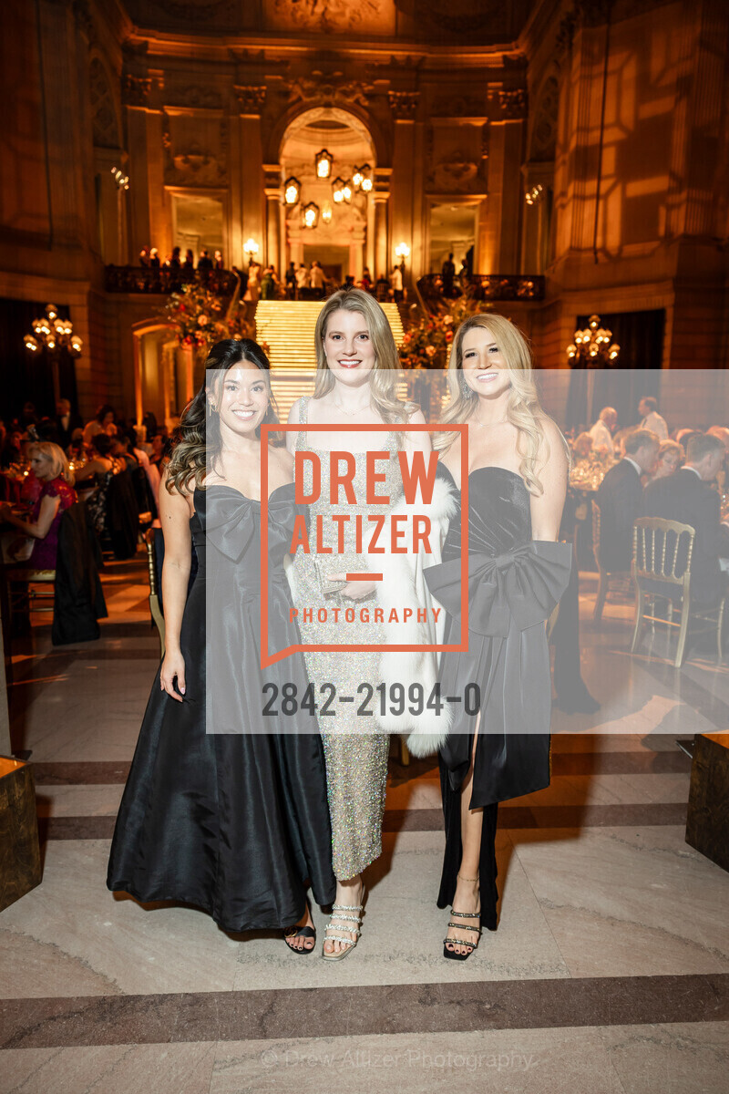 Alice Adelman, Elise Thygesen, Ashley Lindquist, San Francisco Ballet's 2025 Opening Night Gala, War Memorial Opera House. 301 Van Ness Ave, Photo #2842-21994-0 Alice Adelman, Elise Thygesen, Ashley Lindquist, Photo #2842-21994-0
