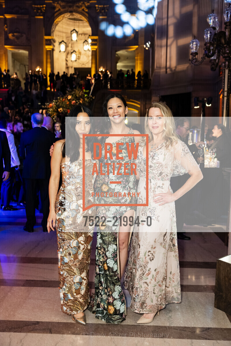 Rachel Tsao, Kim Pham, Laura Glickman, San Francisco Ballet's 2025 Opening Night Gala, War Memorial Opera House. 301 Van Ness Ave, Photo #7522-21994-0 Rachel Tsao, Kim Pham, Laura Glickman, Photo #7522-21994-0