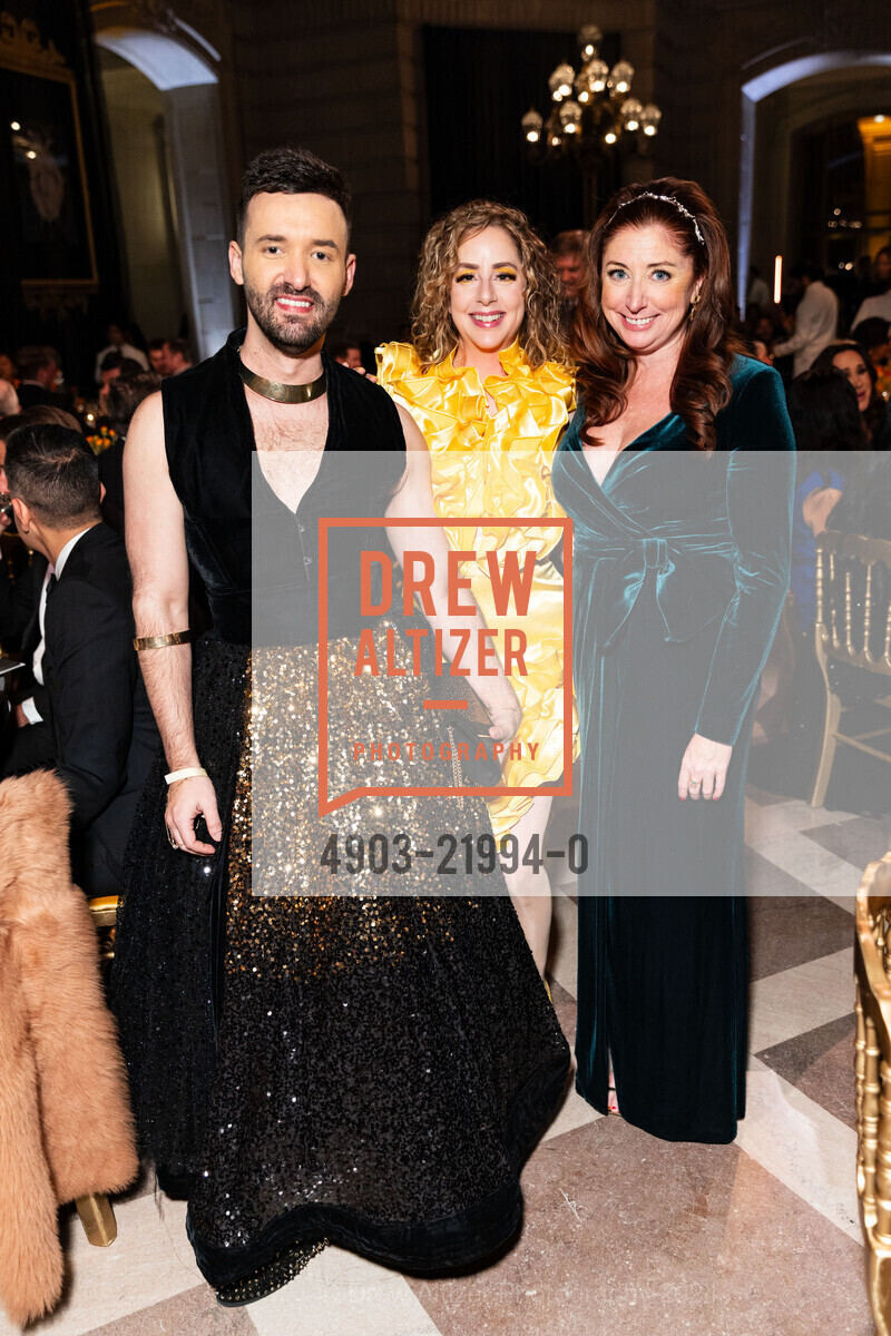 Saul Sugarman, Stephanie Block, Katie Sweeney, San Francisco Ballet's 2025 Opening Night Gala, War Memorial Opera House. 301 Van Ness Ave, November 9th, 2024, Photo #4903-21994-0 Saul Sugarman, Stephanie Block, Katie Sweeney, Photo #4903-21994-0