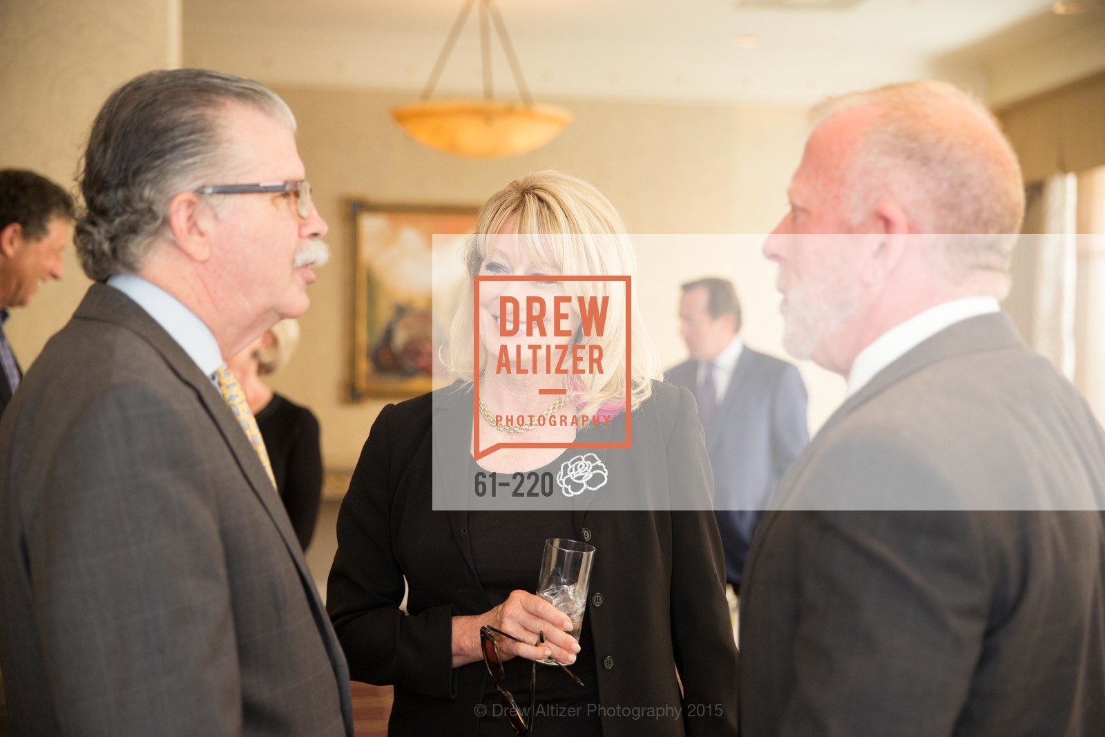 Jay Costello, Pattie Lawton, Rick Turley, NHG Real Estate Luncheon, The Fairmont Hotel, Fountain Room. 950 Mason St, August 3rd, 2015