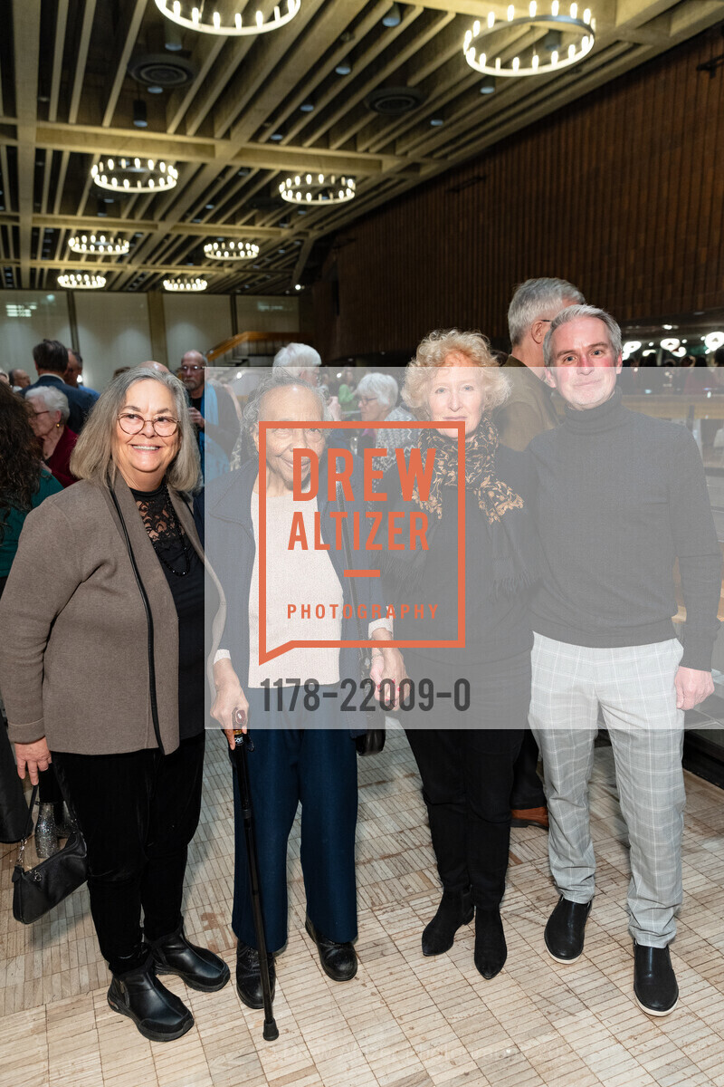 Terri Stuart, Sylvia Lindsey, Carlyn Clause, Patrick Wilken, Lise Davidsen Recital and honoring Mr. Gordon Getty, Zellerbach Hal. 101 Zellerbach Hall Spc 4800, February 4th, 2025, Photo #1178-22009-0 Terri Stuart, Sylvia Lindsey, Carlyn Clause, Patrick Wilken, Photo #1178-22009-0
