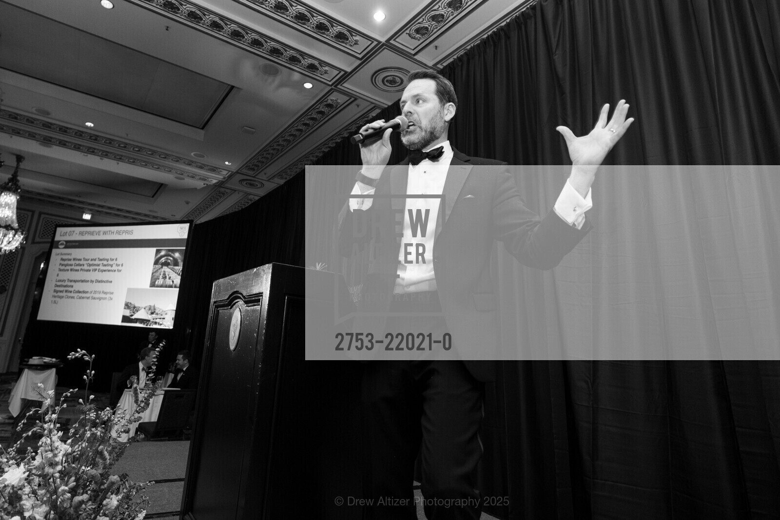 Pat Tully, The Guardsmen 48th Annual San Francisco Wine Auction, Palace Hotel. 2 Montgomery Street, February 22nd, 2025, Photo #2753-22021-0 Pat Tully, Photo #2753-22021-0