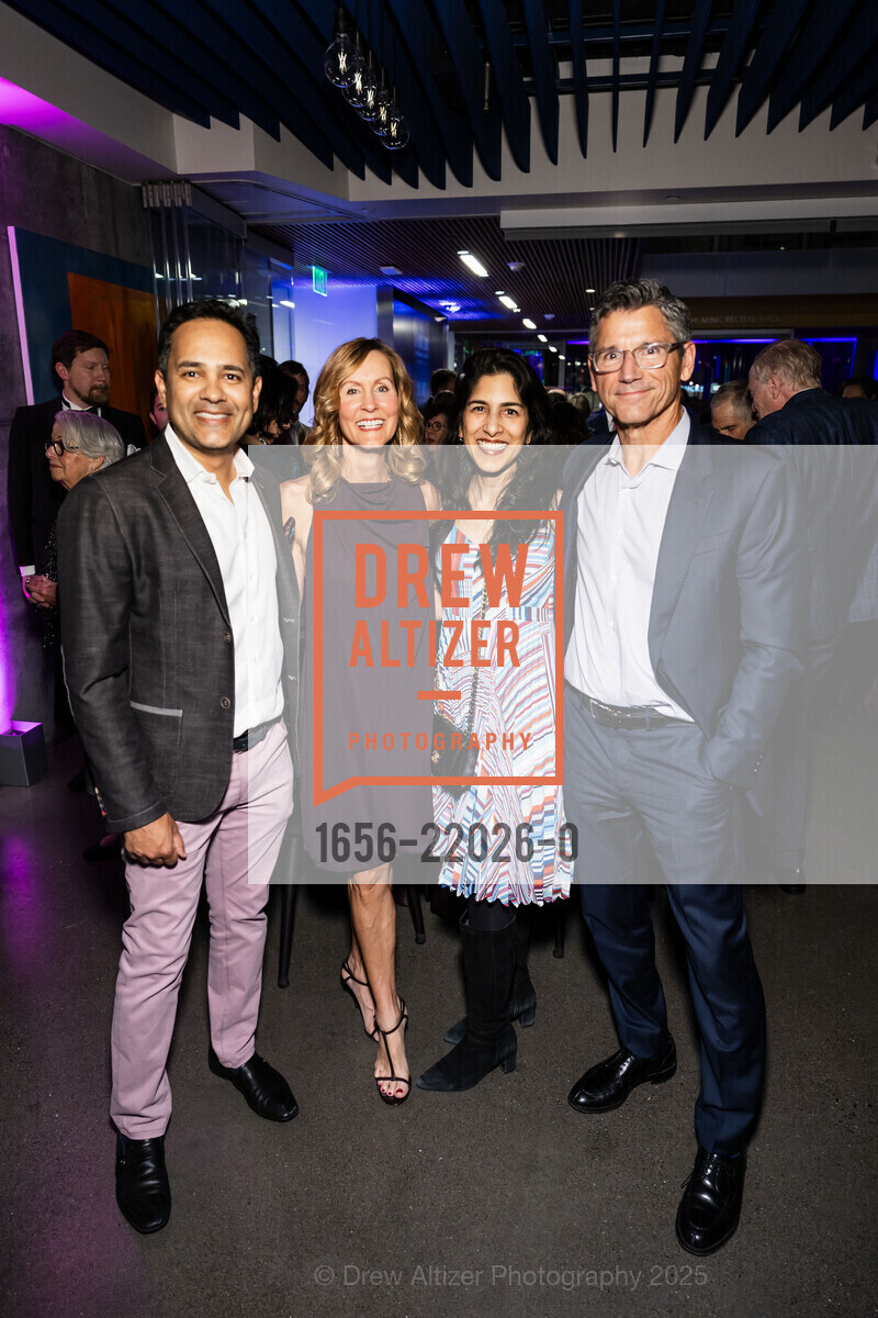 Anupam Mishra, Lori Collier, Kavita Mishra, Steve Enos, SFCM Presents: An Evening with Academy of St Martin in the Fields feat. Joshua Bell, Bowes Center. 200 Van Ness Avenue, February 26th, 2025, Photo #1656-22026-0 Anupam Mishra, Lori Collier, Kavita Mishra, Steve Enos, Photo #1656-22026-0