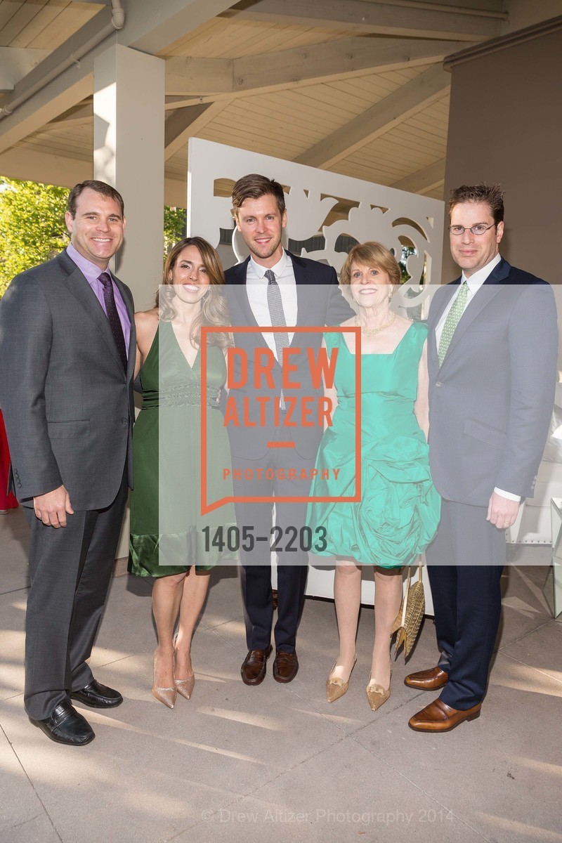 David Dolby, Natasha Dolby, Andrew Frist, Dagmar Dolby, Tom Dolby, Part the Cloud 2014, Rosewood Sand Hill Hotel. San Francisco, May 13th, 2014, Photo #1405-2203 David Dolby, Natasha Dolby, Andrew Frist, Dagmar Dolby, Tom Dolby, Photo #1405-2203