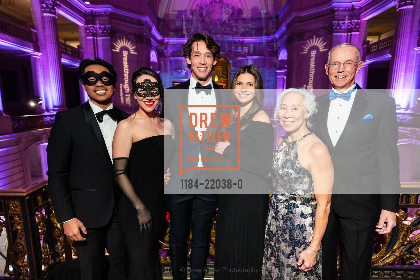Dominic Engracia, Megan Fischer-Colbrie, Tyler Fischer-Colbrie, Rachel Bingham, Lisa Fischer-Colbrie, Mark Fischer-Colbrie, Breakthrough T1D Celebrates HOPE GALA 2025, San Francisco City Hall, North and South Light Courts. 1 Carlton B Goodlett Pl, March 8th, 2025, Photo #1184-22038-0 Dominic Engracia, Megan Fischer-Colbrie, Tyler Fischer-Colbrie, Rachel Bingham, Lisa Fischer-Colbrie, Mark Fischer-Colbrie, Photo #1184-22038-0