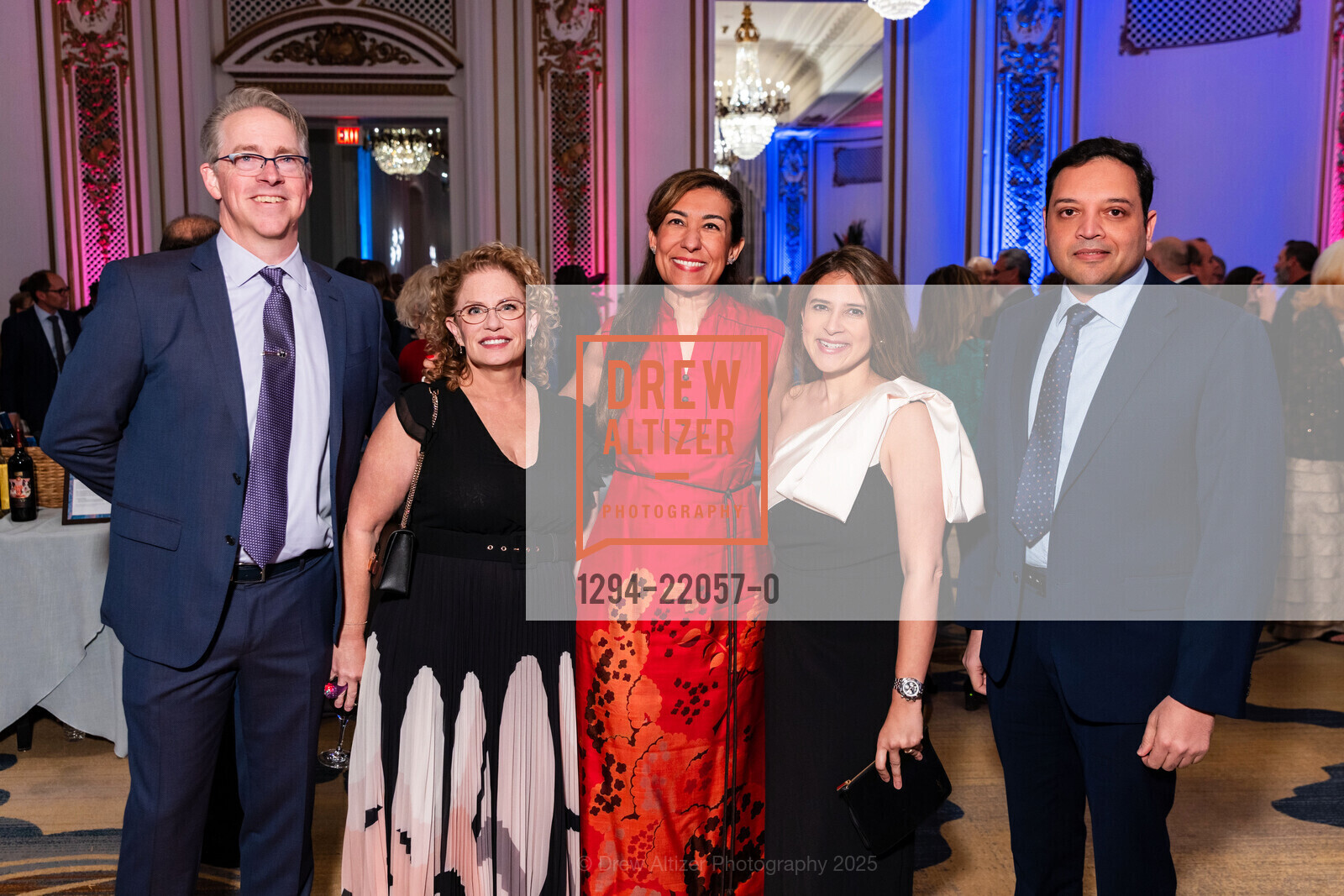 Kieran Norton, Stacey Norton, Shaila Saif, Aviva Mapgaonkar DMD, Tarun Raisoni, EVENING OF WISHES with Make-A-Wish of the Greater Bay Area, The Palace Hotel. San Francisco Ballrooms Garden Court 2 Montgomery Street, March 20th, 2025, Photo #1294-22057-0 Kieran Norton, Stacey Norton, Shaila Saif, Aviva Mapgaonkar DMD, Tarun Raisoni, Photo #1294-22057-0
