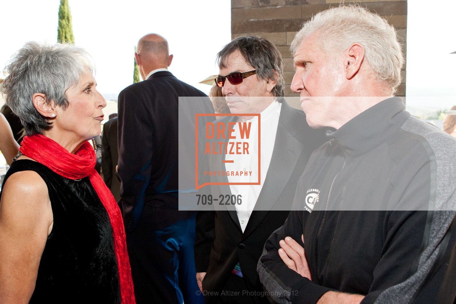 Joan Baez, Mickey Hart, Bill Walton, Part the Cloud 2012, Rosewood Sand Hill Hotel. San Francisco, May 5th, 2012, Photo #709-2206 Joan Baez, Mickey Hart, Bill Walton, Photo #709-2206