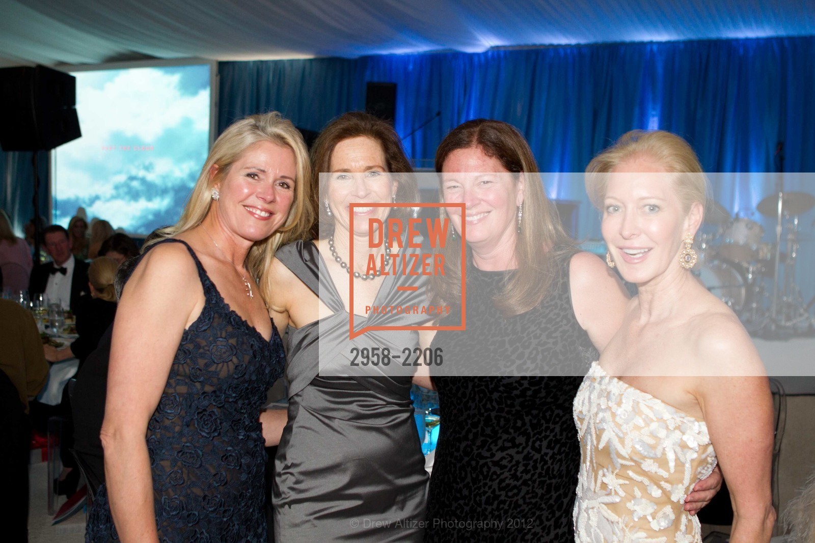 Shawn Byers, Betsy Dixon, Wendy Warren, Wendy Schmidt, Part the Cloud 2012, Rosewood Sand Hill Hotel. San Francisco, May 5th, 2012, Photo #2958-2206 Shawn Byers, Betsy Dixon, Wendy Warren, Wendy Schmidt, Photo #2958-2206