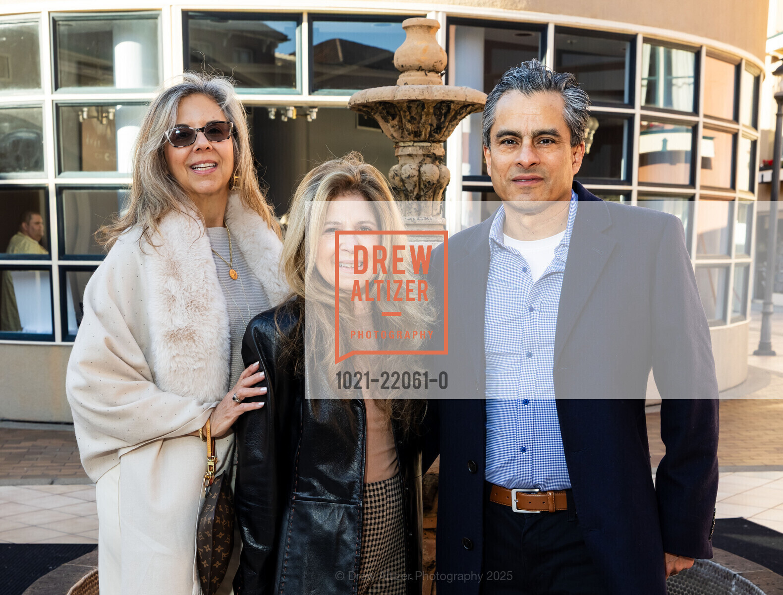 Irene Chapralis, Marguerite Pavsidis, Ralph Carrasco, 22nd San Francisco Greek Film Festival Closing Night, Delancey Street Screening Room Main theater. Delancey Street, March 22nd, 2025, Photo #1021-22061-0 Irene Chapralis, Marguerite Pavsidis, Ralph Carrasco, Photo #1021-22061-0