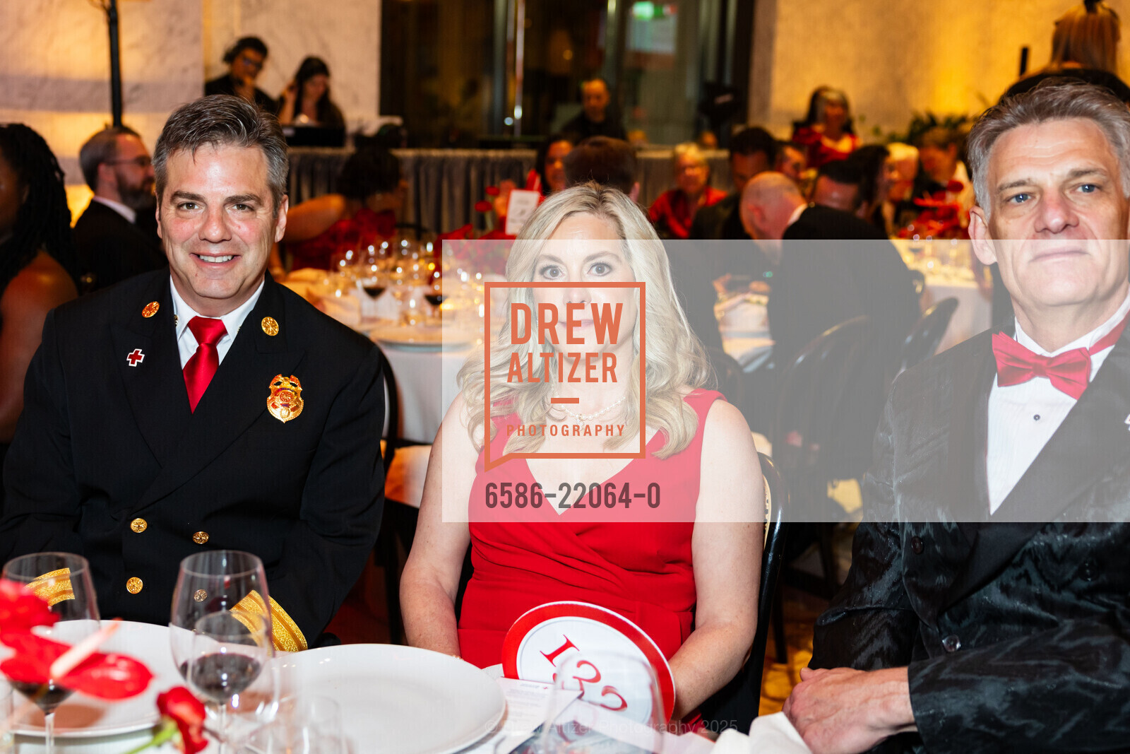 Dean Crispen, Julie Mobley, Scott Mobley, Red Cross of San Francisco's 30th Anniversary Gala 2025, The Conservatory Ballroom. 1 Sansome Street, March 22nd, 2025, Photo #6586-22064-0 Dean Crispen, Julie Mobley, Scott Mobley, Photo #6586-22064-0