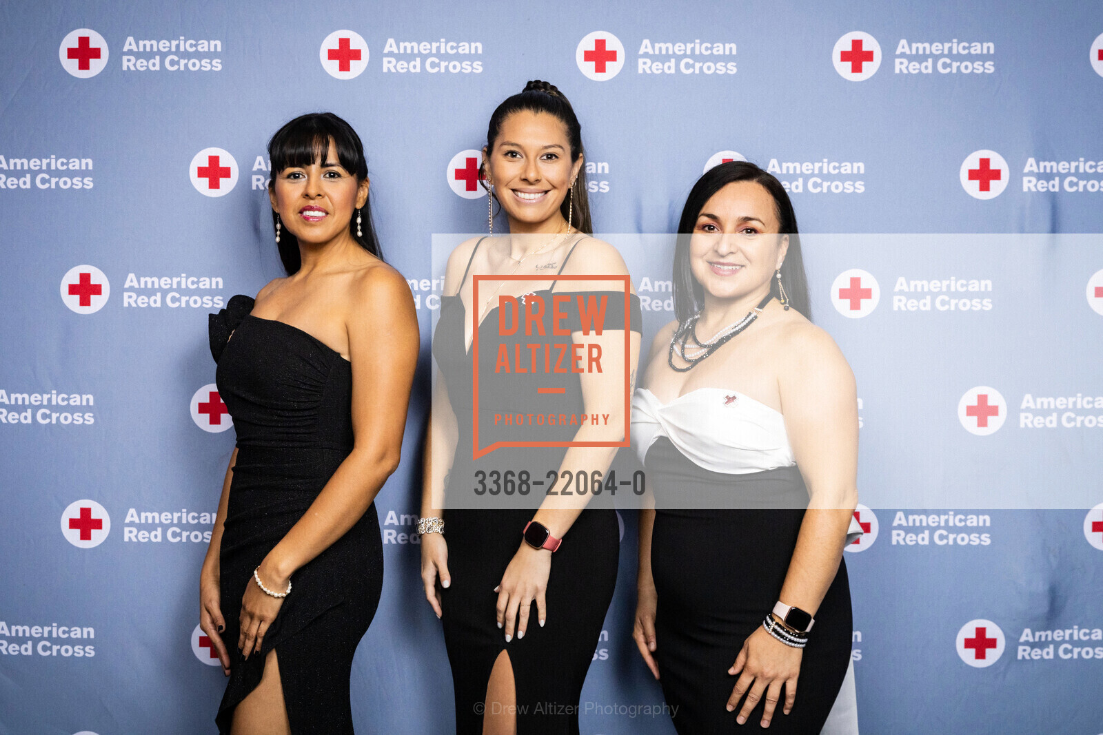Lucy Rojas, Sandy McCandless, Maria Magana, Red Cross of San Francisco's 30th Anniversary Gala 2025, The Conservatory Ballroom. 1 Sansome Street, Photo #3368-22064-0 Lucy Rojas, Sandy McCandless, Maria Magana, Photo #3368-22064-0