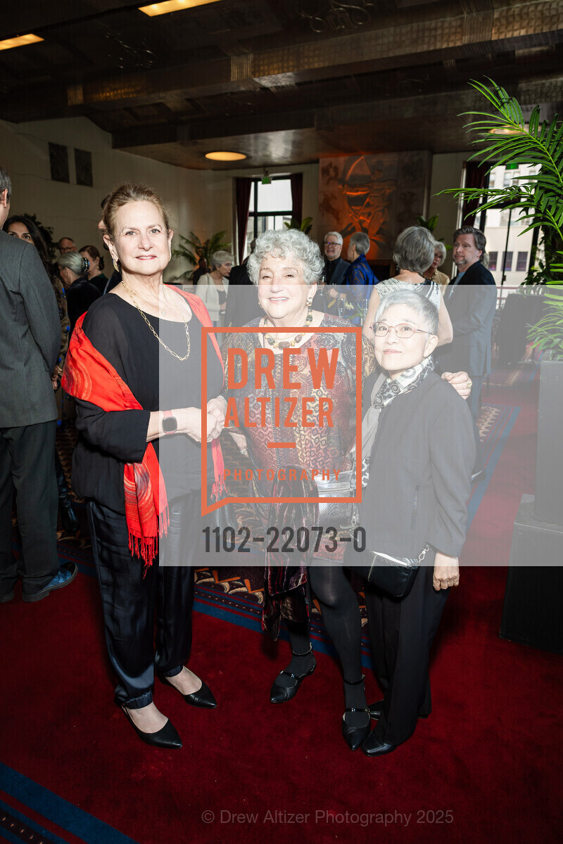 Lenora Desmas, Joan Adler, Lauren Ito, Opera Parallele's 15th Anniversary Benefit Honoring Jake Heggie, City Club. 10th Floor 155 Sansome Street, March 27th, 2025, Photo #1102-22073-0 Lenora Desmas, Joan Adler, Lauren Ito, Photo #1102-22073-0
