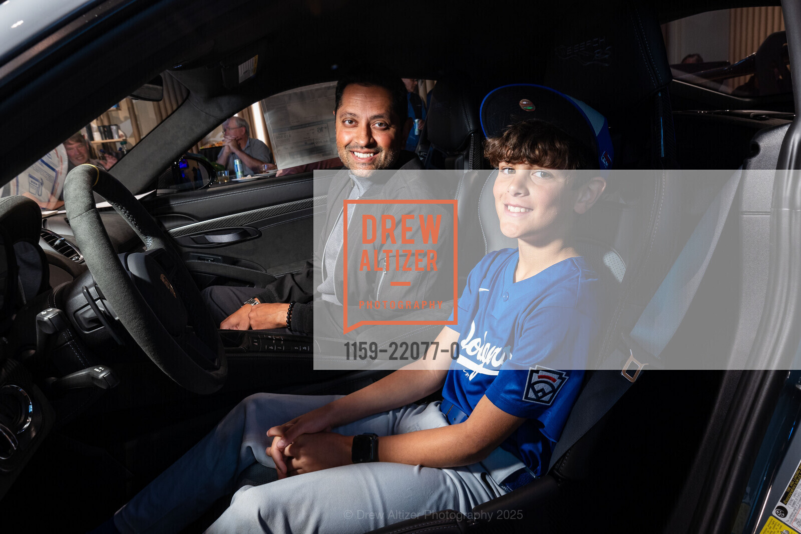 Raazi Imam, Mazen Imam, Modern Luxury Silicone Valley Magazine hosts Porsche NOW Race Car Driver Event, PorscheNOW on Santana Row. 355 Santana Row, March 29th, 2025, Photo #1159-22077-0 Raazi Imam, Mazen Imam, Photo #1159-22077-0