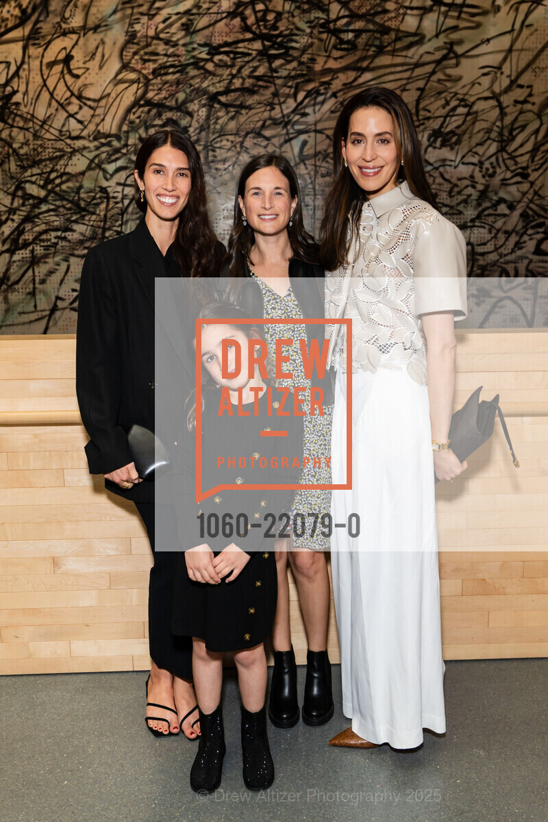 Brittany Pattner, Sandra Shorenstein, Becky Heldfond, SFMOMA's RUTH ASAWA: RETROSPECTIVE Exhibit Opening, SFMOMA, SFMOMA. 151 3rd Street, April 2nd, 2025, Photo #1060-22079-0 Brittany Pattner, Sandra Shorenstein, Becky Heldfond, Photo #1060-22079-0