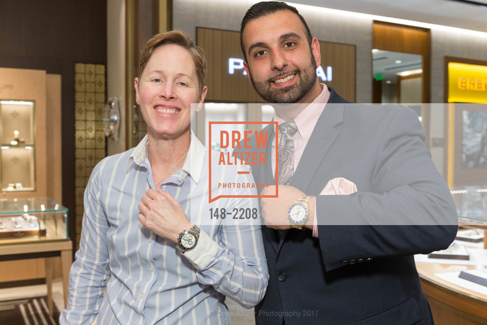 Michelle Patterson, Krikor Kochayan, Rolex Baselword, Shreve & Co. 150 Post Street, May 17th, 2017, Photo #148-2208 Michelle Patterson, Krikor Kochayan, Photo #148-2208