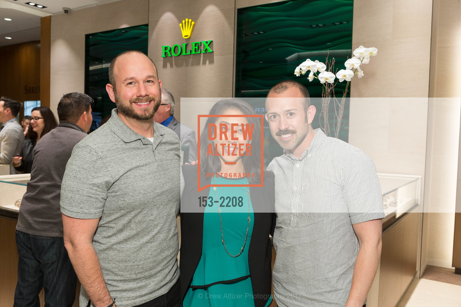 Matt Olger, Maria Montes, Richard Olger-Cuervo, Rolex Baselword, Shreve & Co. 150 Post Street, May 17th, 2017, Photo #153-2208 Matt Olger, Maria Montes, Richard Olger-Cuervo, Photo #153-2208