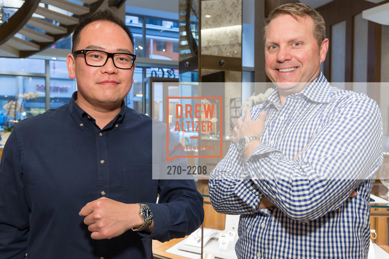 James Sun, Jeff Bahrenburg, Rolex Baselword, Shreve & Co. 150 Post Street, May 17th, 2017, Photo #270-2208 James Sun, Jeff Bahrenburg, Photo #270-2208