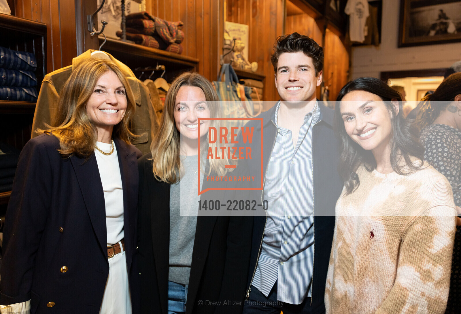 Margot Kerr, Maddy Kerr Hyde, Francis Hyde, Danielle Snyder Shorenstein, Ralph Lauren Jackson Square Store Launch, Ralph Lauren Store. 441 Jackson St, Photo #1400-22082-0 Margot Kerr, Maddy Kerr Hyde, Francis Hyde, Danielle Snyder Shorenstein, Photo #1400-22082-0