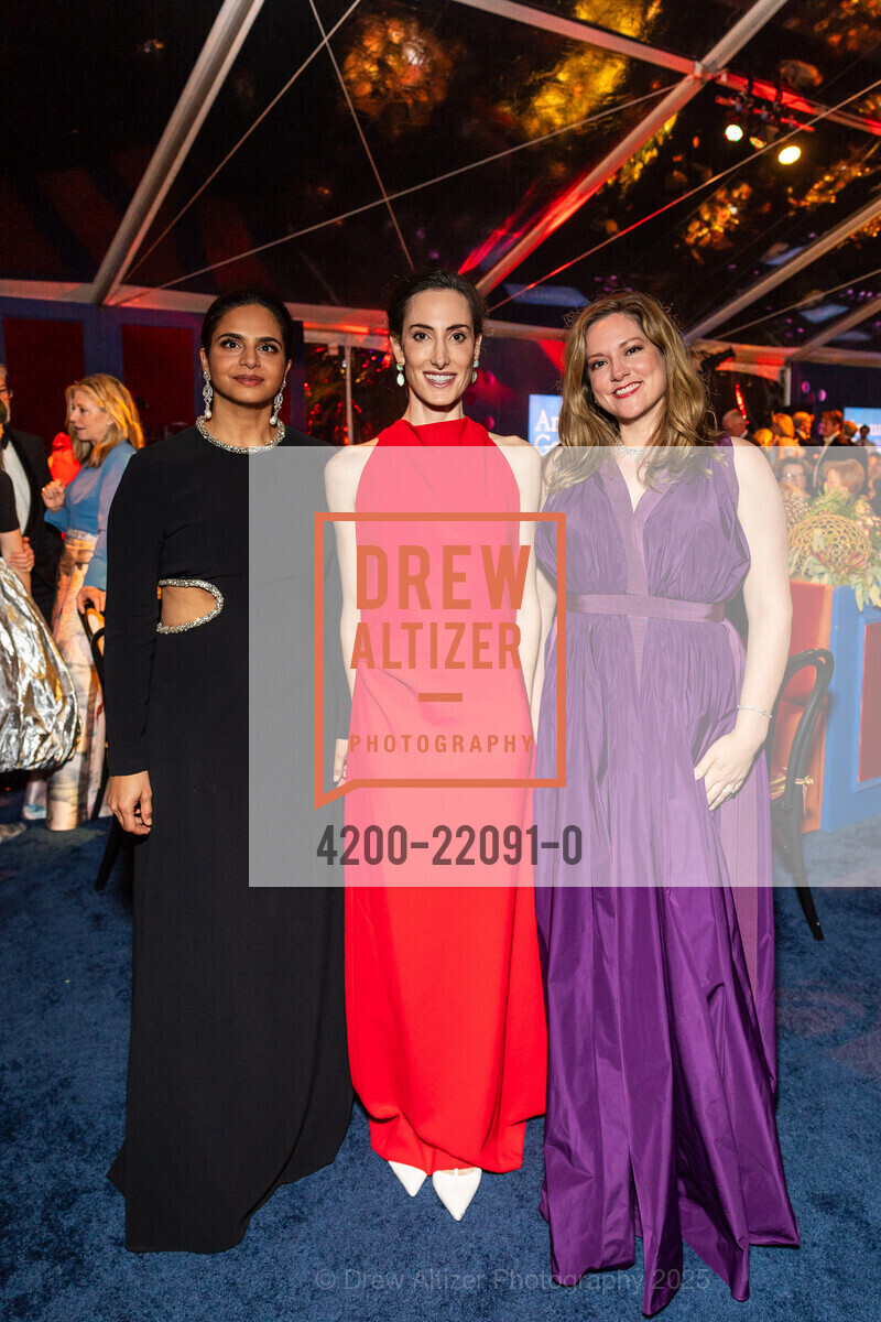 Ruchi Sanghvi, Kaitlyn Krieger, Rebecca Reeve Henderson, Fine Arts Museums of San Francisco's Annual Gala 2025, deYoung Museum. 50 Hagiwara Tea Garden Drive, April 10th, 2025, Photo #4200-22091-0 Ruchi Sanghvi, Kaitlyn Krieger, Rebecca Reeve Henderson, Photo #4200-22091-0