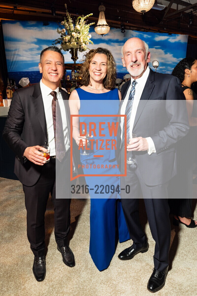 Tim Kan, Kristen Kan, Jeff Wolf, MarinHealth Foundation Gala 2025, Marin Center Exhibit Hall. Avenue of the Flags, Photo #3216-22094-0 Tim Kan, Kristen Kan, Jeff Wolf, Photo #3216-22094-0