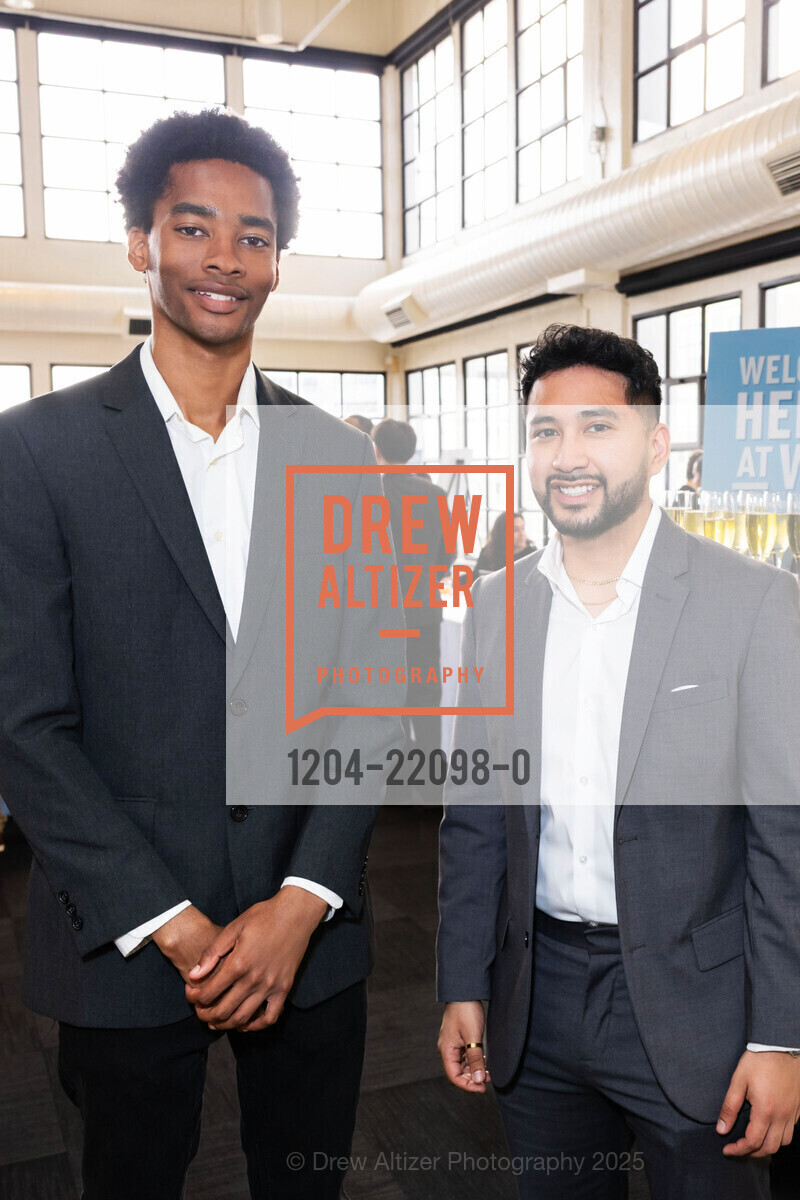 Ma'Sherrod Swinson, Kevin Cauich Tejero, Enterprise for Youth's HEROES AT WORK 2025, Terra Gallery. 511 Harrison Street, April 16th, 2025, Photo #1204-22098-0 Ma'Sherrod Swinson, Kevin Cauich Tejero, Photo #1204-22098-0