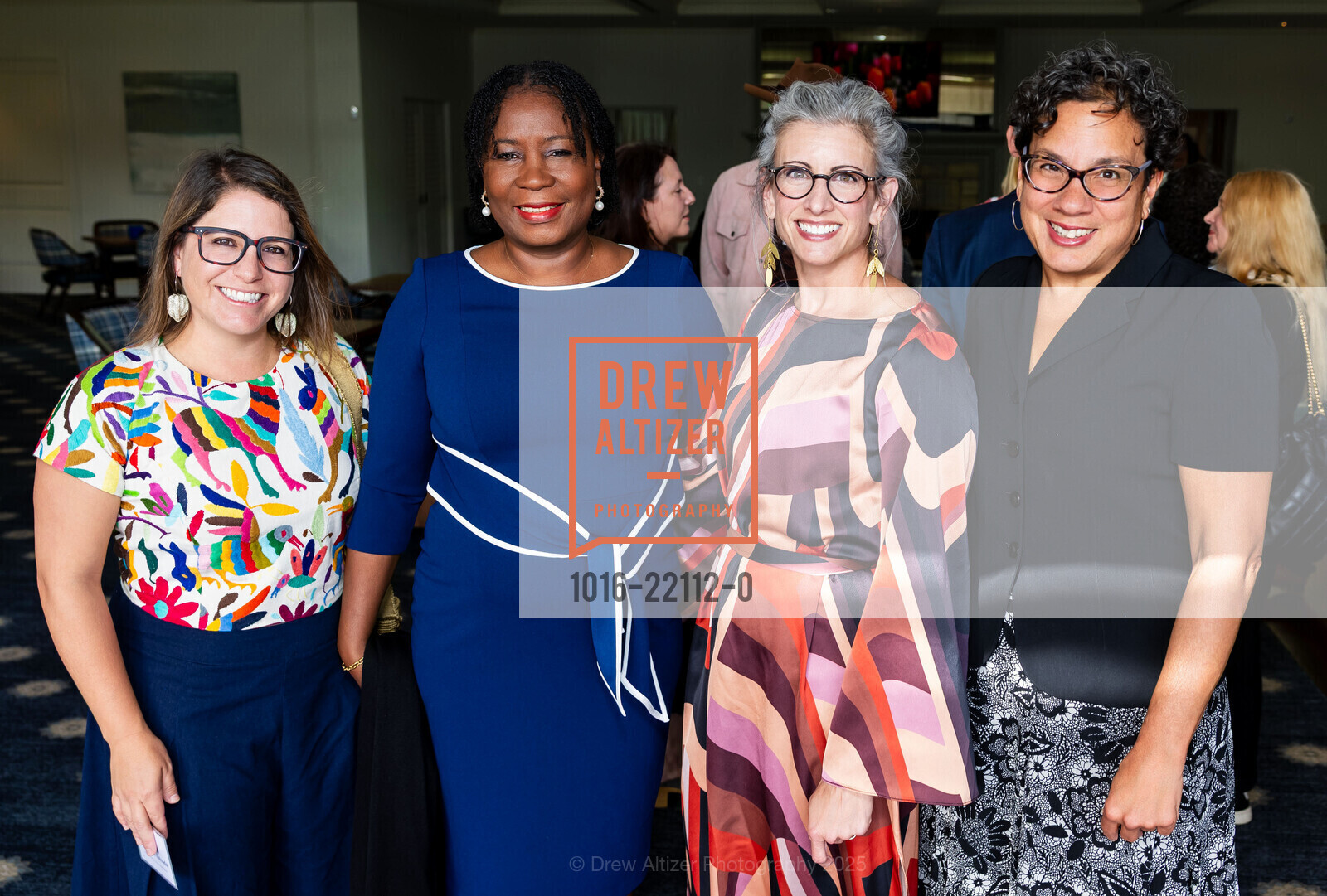 Juanita Goebertus Estrada, Mausi Segun, Sarah Yager, Tanya Greene, Human Rights Watch Silicon Valley Voices for Justice Celebration 2025, Menlo Circus Club. 190 Park Lane, April 22nd, 2025, Photo #1016-22112-0 Juanita Goebertus Estrada, Mausi Segun, Sarah Yager, Tanya Greene, Photo #1016-22112-0