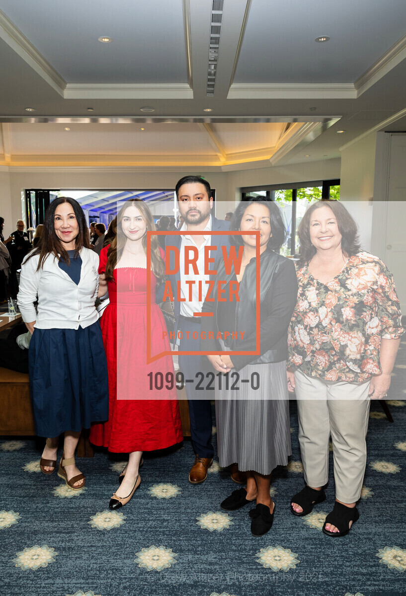 Susan Brockett, Christine Abrahamians, Vicente Manuel, Elidet Cruz-Garcia, Mary Alvergue, Human Rights Watch Silicon Valley Voices for Justice Celebration 2025, Menlo Circus Club. 190 Park Lane, April 22nd, 2025, Photo #1099-22112-0 Susan Brockett, Christine Abrahamians, Vicente Manuel, Elidet Cruz-Garcia, Mary Alvergue, Photo #1099-22112-0