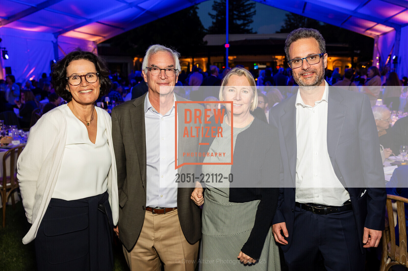 Sofie Vandeputte, Jeff Rothschild, Marieke Rothschild, Federico Borello, Human Rights Watch Silicon Valley Voices for Justice Celebration 2025, Menlo Circus Club. 190 Park Lane, April 22nd, 2025, Photo #2051-22112-0 Sofie Vandeputte, Jeff Rothschild, Marieke Rothschild, Federico Borello, Photo #2051-22112-0