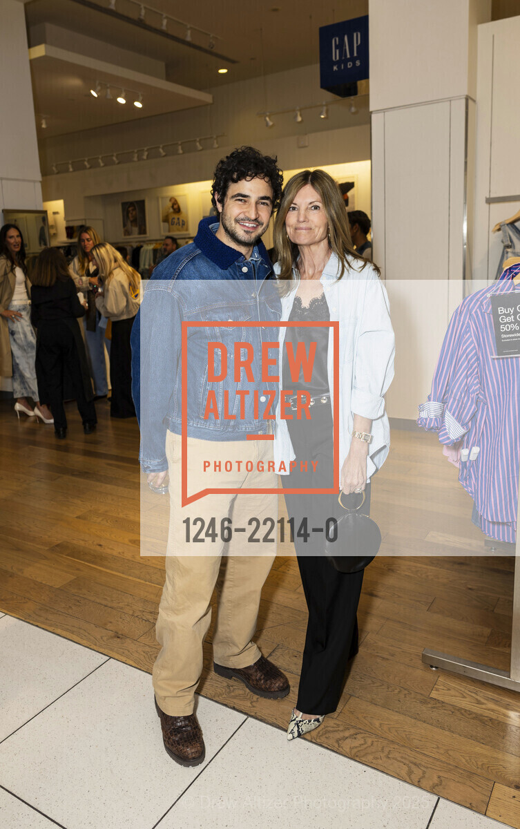 Zac Posen, Margot Kerr, DannijoPro x GAP Launch Party, GAP. 2159 Chestnut Street, April 22nd, 2025, Photo #1246-22114-0 Zac Posen, Margot Kerr, Photo #1246-22114-0