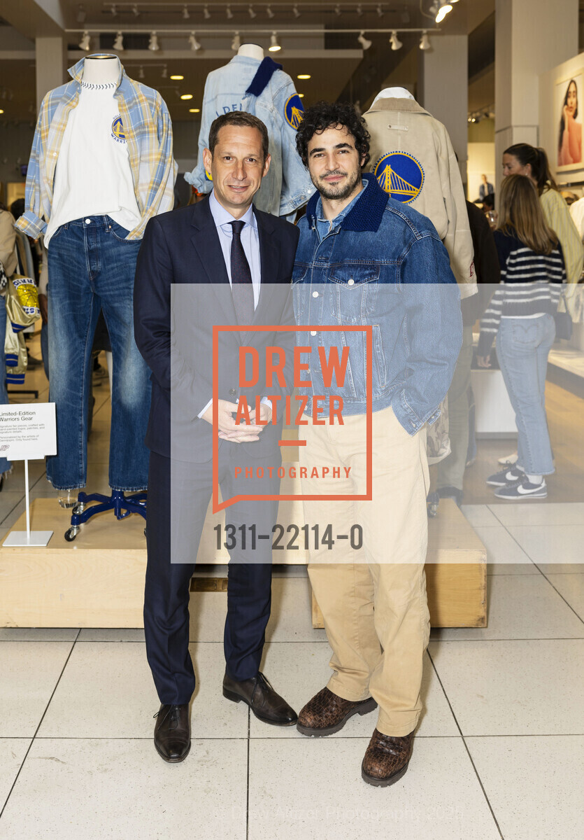 Daniel Lurie, Zac Posen, DannijoPro x GAP Launch Party, GAP. 2159 Chestnut Street, April 22nd, 2025, Photo #1311-22114-0 Daniel Lurie, Zac Posen, Photo #1311-22114-0