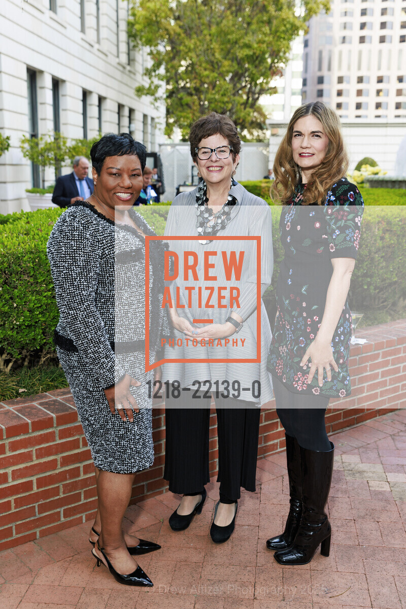 Judge Monica Wiley, Kate Durham, Cassandra Stokes, SFCASA's Fostering Change Gala 2025, Ritz-Carlton San Francisco. 600 Stockton Street, May 2nd, 2025, Photo #1218-22139-0 Judge Monica Wiley, Kate Durham, Cassandra Stokes, Photo #1218-22139-0