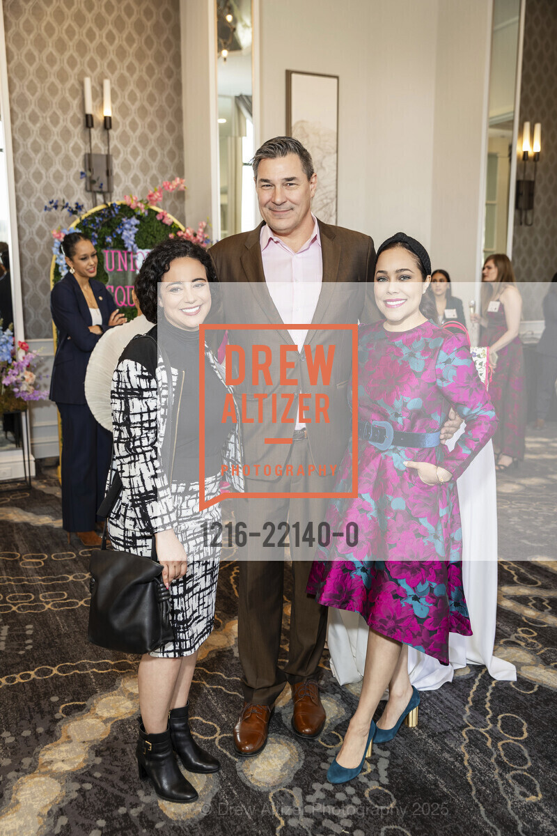 Kristen Lovell, Christopher Thornberg, Marisa Rodriguez, Union Square Alliance's Annual Luncheon 2025, Westin St Francis. 335 Powell Street, May 2nd, 2025, Photo #1216-22140-0 Kristen Lovell, Christopher Thornberg, Marisa Rodriguez, Photo #1216-22140-0