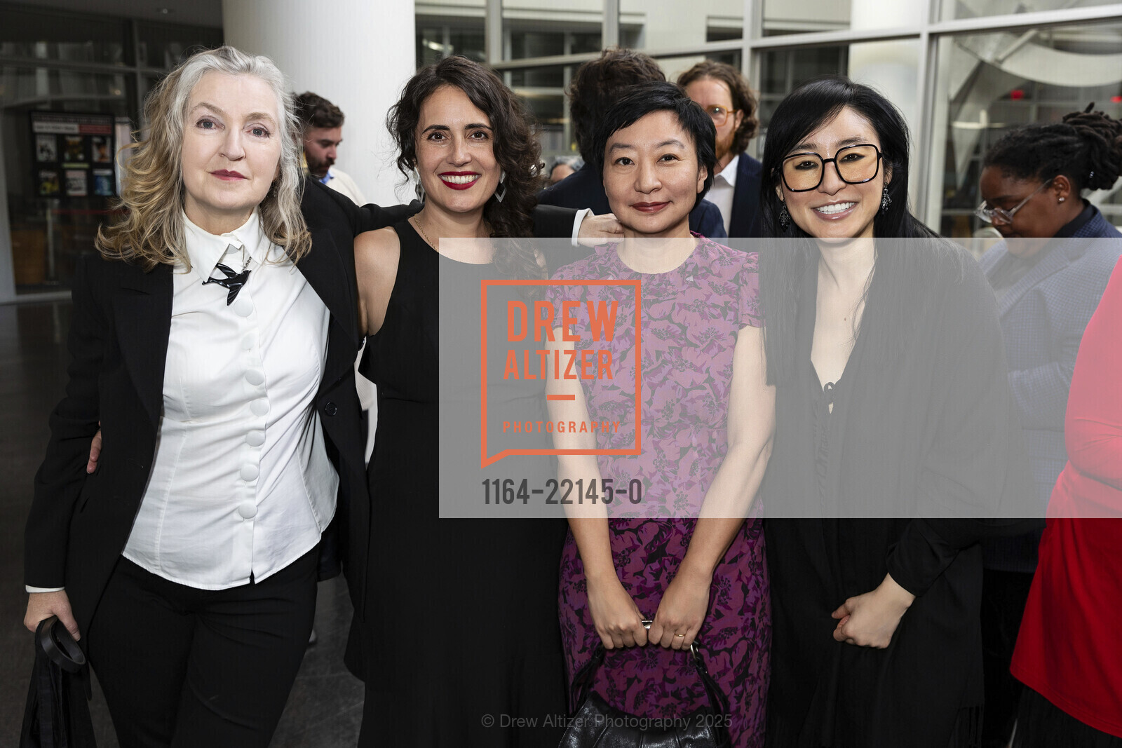 Rebecca Solnit, Lauren Markham, Cathy Park Hong, Ro Kwan, Friends of The San Francisco Public Library LIBRARY LAUREATS 2025 Gala, San Francisco Public Library. 100 larkin Street, May 3rd, 2025, Photo #1164-22145-0 Rebecca Solnit, Lauren Markham, Cathy Park Hong, Ro Kwan, Photo #1164-22145-0