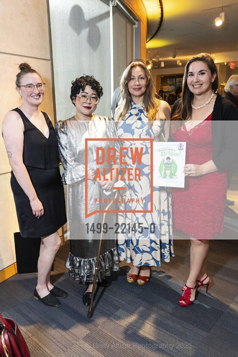 Andi Winnette, Esme Wang, Heidi Abelina, Eve Marie Little, Friends of The San Francisco Public Library LIBRARY LAUREATS 2025 Gala, San Francisco Public Library. 100 larkin Street, May 3rd, 2025, Photo #1499-22145-0 Andi Winnette, Esme Wang, Heidi Abelina, Eve Marie Little, Photo #1499-22145-0