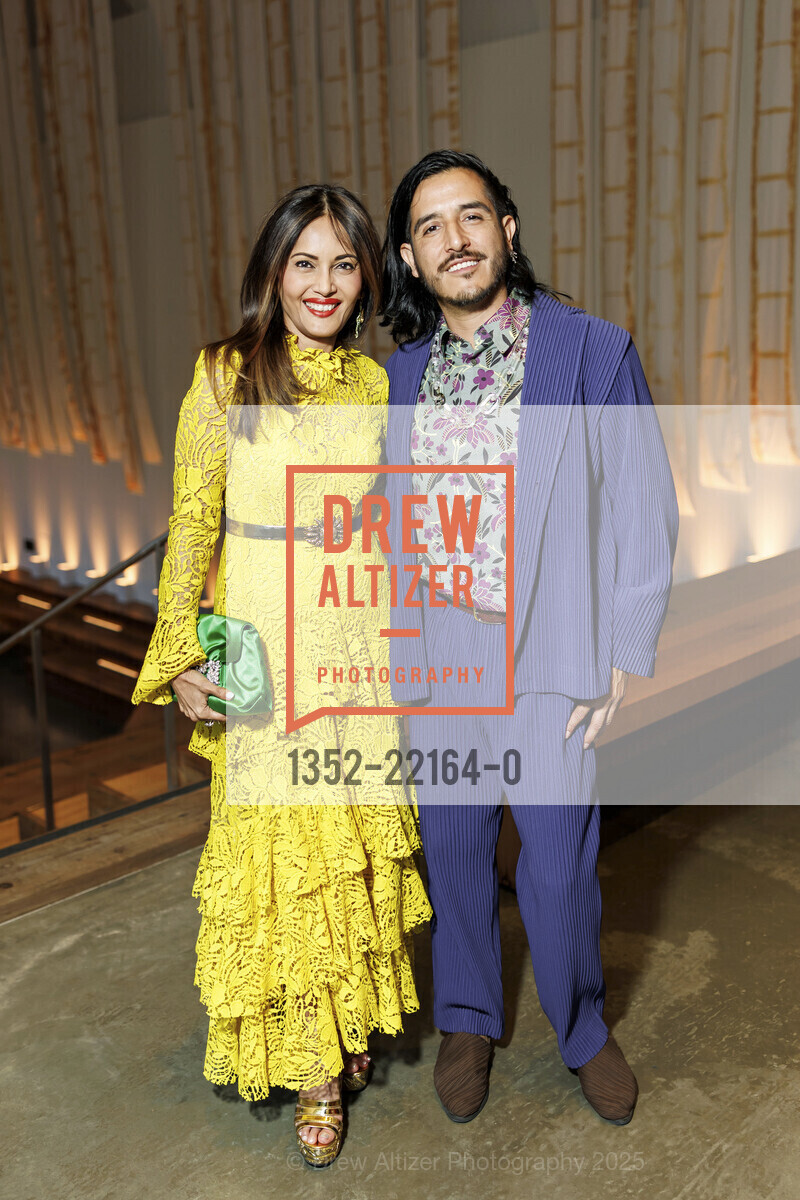 Komal Shah, Emilio Rojas, BAMPFA 2025 Art and Film Benefit, BAMPFA. 2120 Oxford Street, May 10th, 2025, Photo #1352-22164-0 Komal Shah, Emilio Rojas, Photo #1352-22164-0