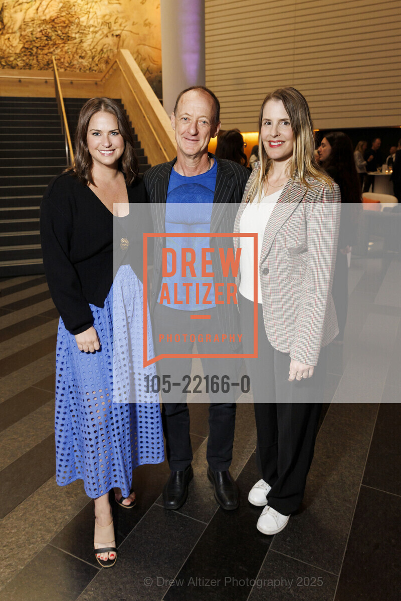 Courtney Ferry, Greg Habiby, Alisun Woolery, SFMOMA Intermedia: Dialogues Across Disciplines with Kaws, SFMOMA. 151 3rd Street, May 14th, 2025, Photo #105-22166-0 Courtney Ferry, Greg Habiby, Alisun Woolery, Photo #105-22166-0