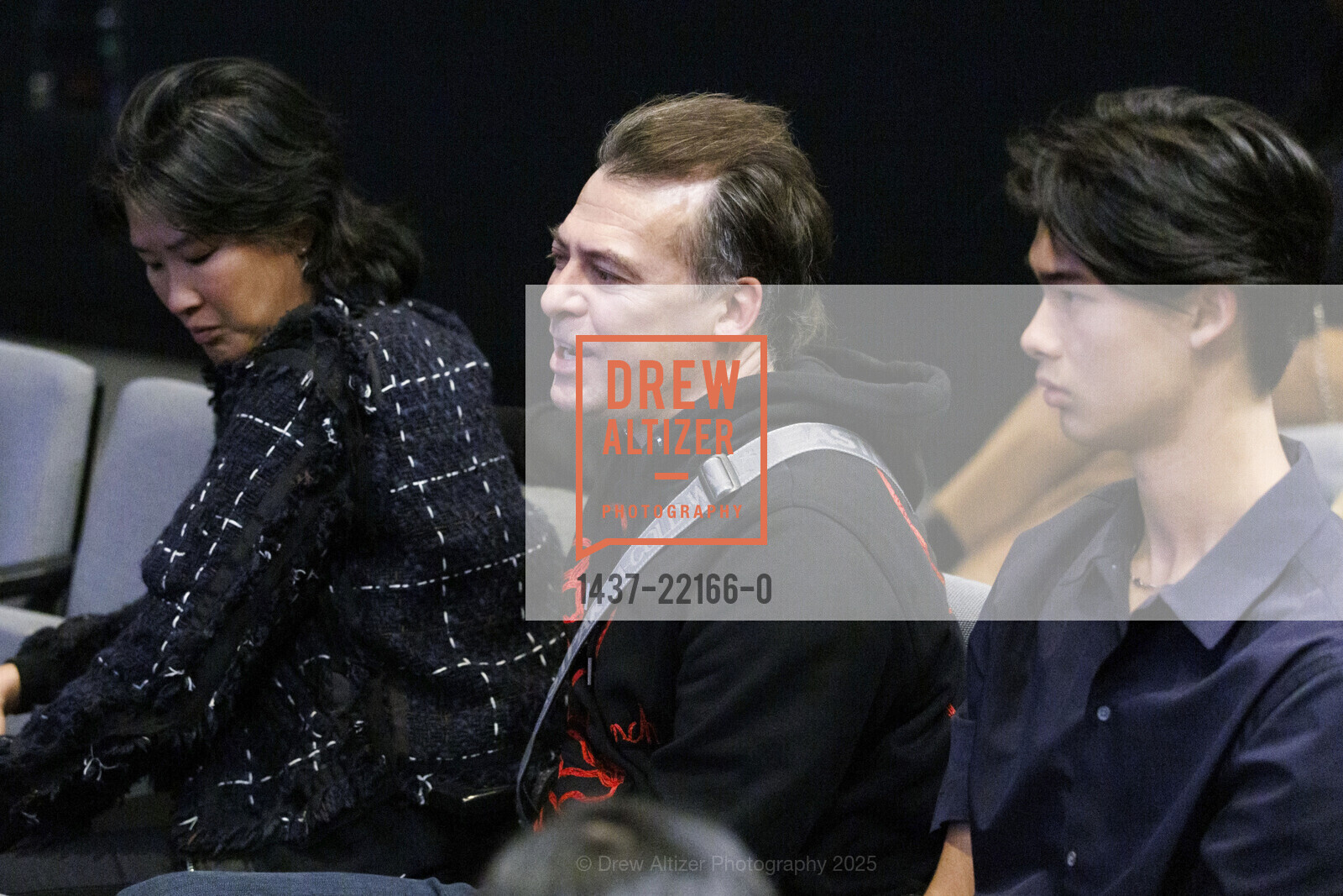 Wayee Chu, Ethan Beard, Beckett Beard, SFMOMA Intermedia: Dialogues Across Disciplines with Kaws, SFMOMA. 151 3rd Street, May 14th, 2025, Photo #1437-22166-0 Wayee Chu, Ethan Beard, Beckett Beard, Photo #1437-22166-0