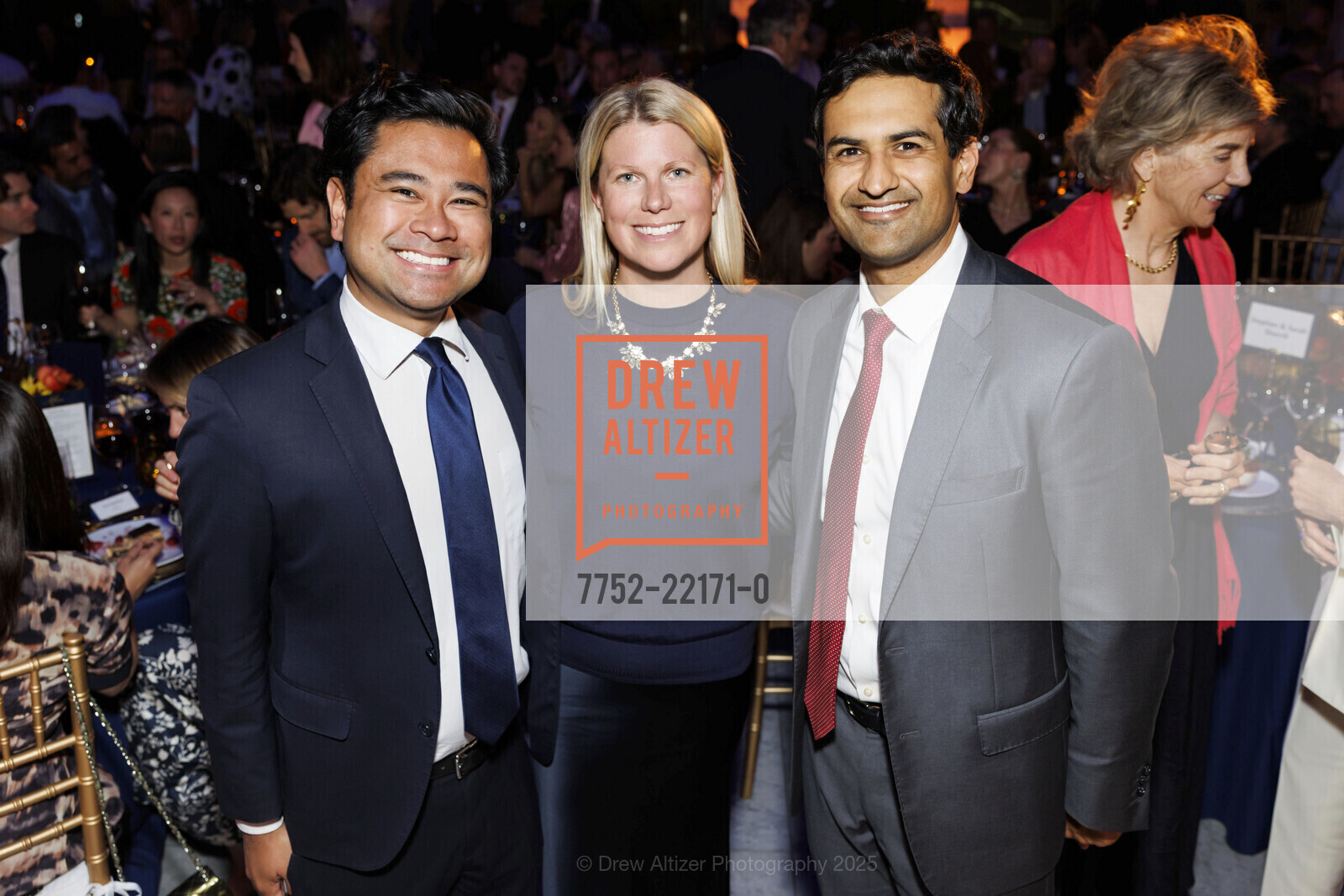 Mick Del Rosario, Sarah Wendell Sherrill, Kunal Modi, The Salvation Army's LIGHTING THE WAY 2025, The Conservatory. 1 Sansome Street, May 15th, 2025, Photo #7752-22171-0 Mick Del Rosario, Sarah Wendell Sherrill, Kunal Modi, Photo #7752-22171-0