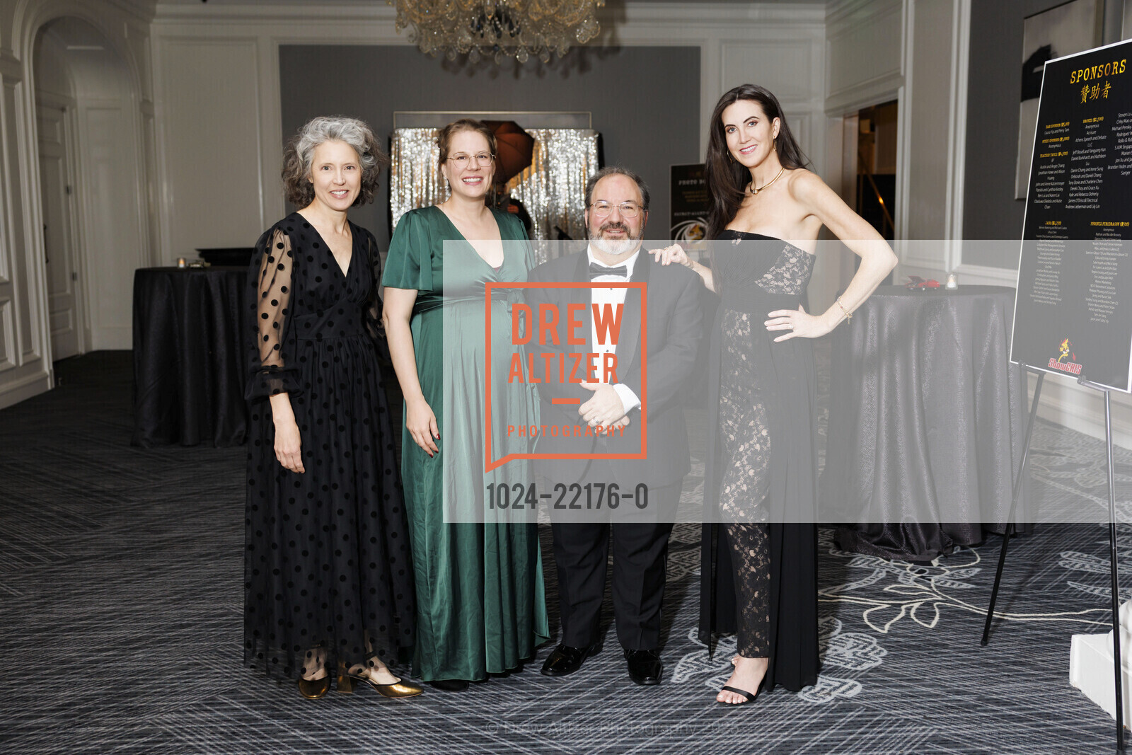 Robbie Gutierrez, Myra Wooding, Tim Reitz, Berkley Summerlin, ShowCAIS with the Chinese American International School, Ritz Carlton, Ballroom. 600 Stockton St, May 17th, 2025, Photo #1024-22176-0 Robbie Gutierrez, Myra Wooding, Tim Reitz, Berkley Summerlin, Photo #1024-22176-0