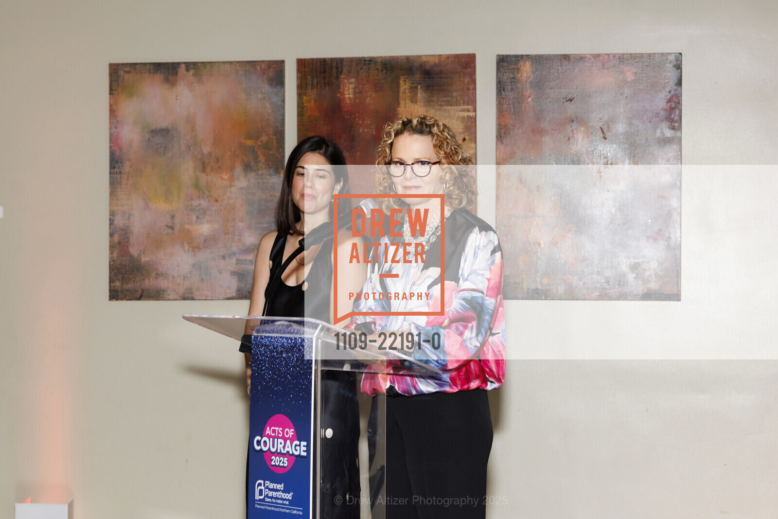 Noelle Fernandez Hayes, Kristin Chambers, Planned Parenthood ACTS OF COURAGE 2025, Terra Gallery & Event Venue. 511 Harrison Street, May 31st, 2025, Photo #1109-22191-0 Noelle Fernandez Hayes, Kristin Chambers, Photo #1109-22191-0
