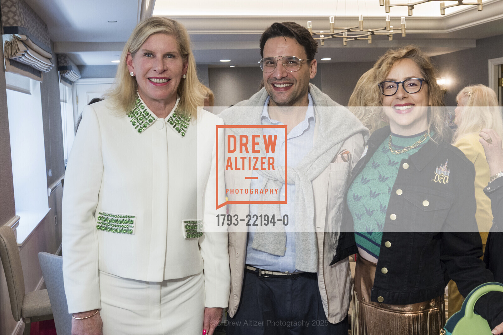Jennifer Brandenburg, Branislav Henselmann, Stephanie Block, San Francisco Ballet Auxiliary 2025 Luncheon, Taj Campton Place. 340 Stockton Street, June 4th, 2025, Photo #1793-22194-0 Jennifer Brandenburg, Branislav Henselmann, Stephanie Block, Photo #1793-22194-0