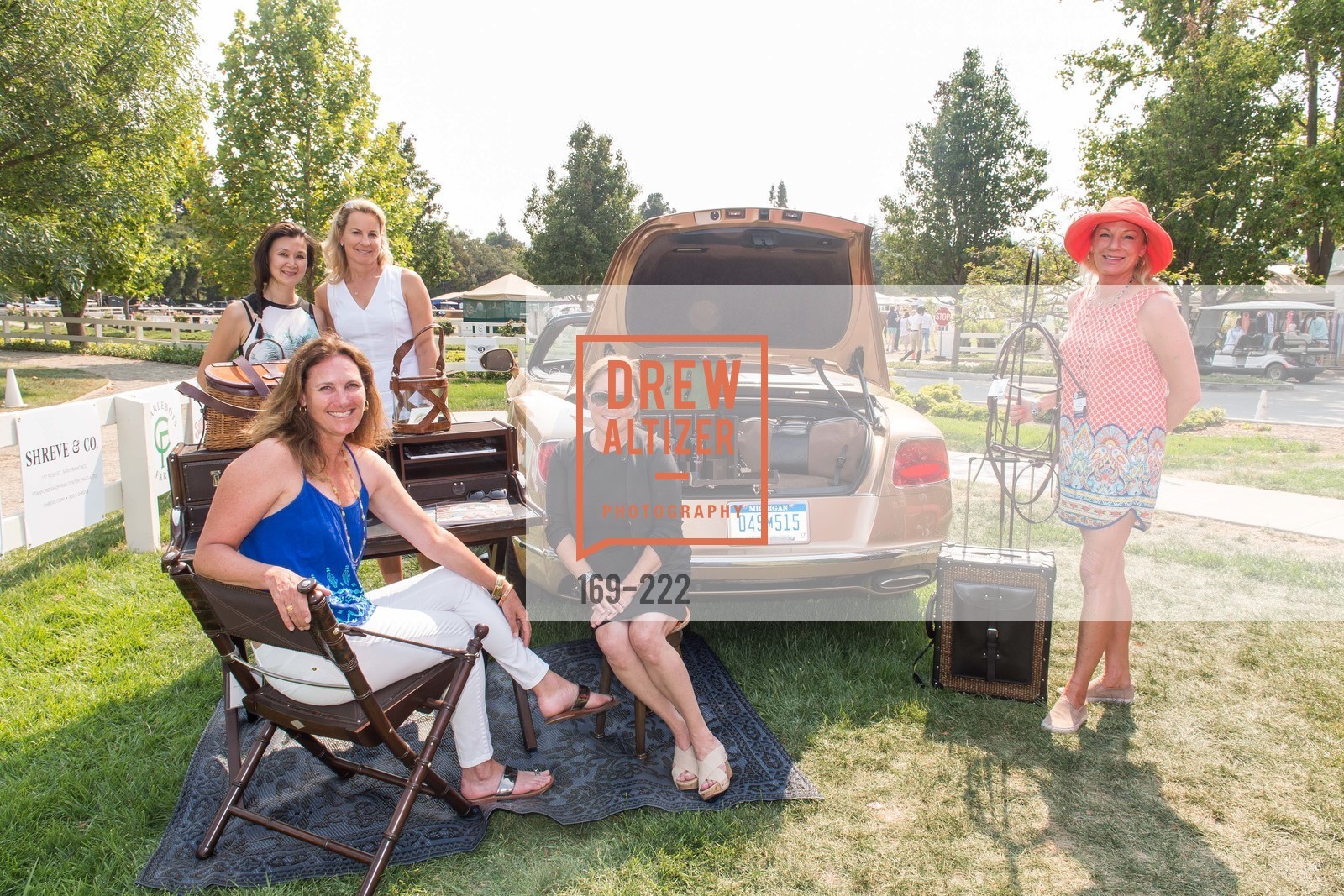 Suzanne Rischman, Catherine Harvey, Cerri Guthrie, Lavinia Branden, Jen McDonald, Bentley Tailgate Party Benefiting the Menlo Charity Horse Show, Menlo Circus Club, August 8th, 2015,Drew Altizer, Drew Altizer Photography, full-service agency, private events, San Francisco photographer, photographer california