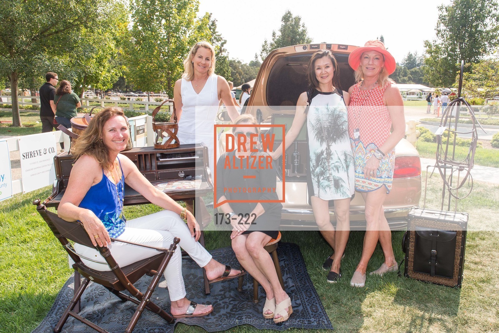 Suzanne Rischman, Catherine Harvey, Cerri Guthrie, Lavinia Branden, Jen McDonald, Bentley Tailgate Party Benefiting the Menlo Charity Horse Show, Menlo Circus Club, August 8th, 2015,Drew Altizer, Drew Altizer Photography, full-service agency, private events, San Francisco photographer, photographer california