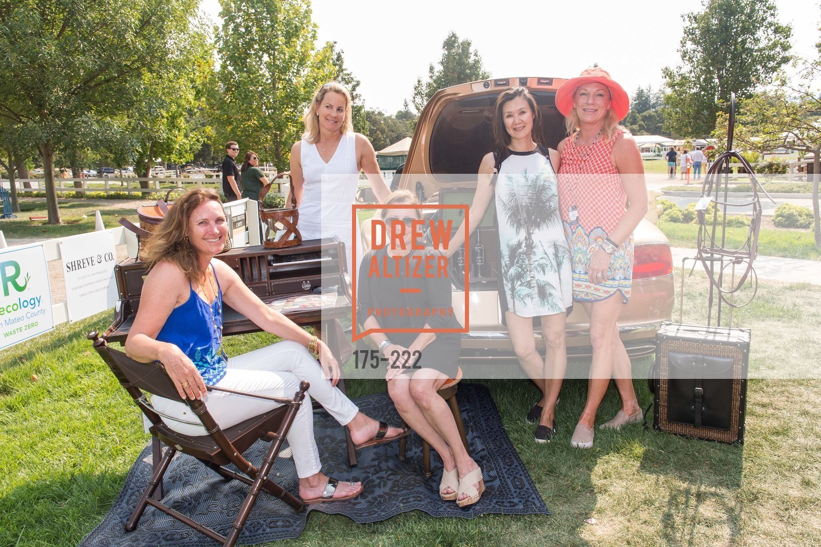 Suzanne Rischman, Catherine Harvey, Cerri Guthrie, Lavinia Branden, Jen McDonald, Bentley Tailgate Party Benefiting the Menlo Charity Horse Show, Menlo Circus Club, August 8th, 2015,Drew Altizer, Drew Altizer Photography, full-service event agency, private events, San Francisco photographer, photographer California