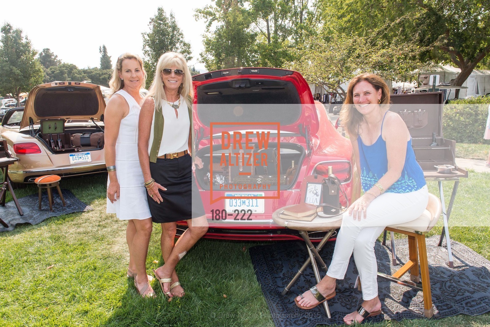 Catherine Harvey, Susan Martin, Suzanne Rischman, Bentley Tailgate Party Benefiting the Menlo Charity Horse Show, Menlo Circus Club, August 8th, 2015,Drew Altizer, Drew Altizer Photography, full-service event agency, private events, San Francisco photographer, photographer California